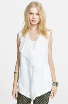 Thumbnail for your product : Free People Linen Blend High/Low Waistcoat