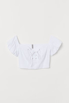 Thumbnail for your product : H&M Off-the-shoulder laced blouse