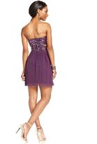 Thumbnail for your product : Speechless Juniors' Sequin A-Line Dress With Side Cutouts
