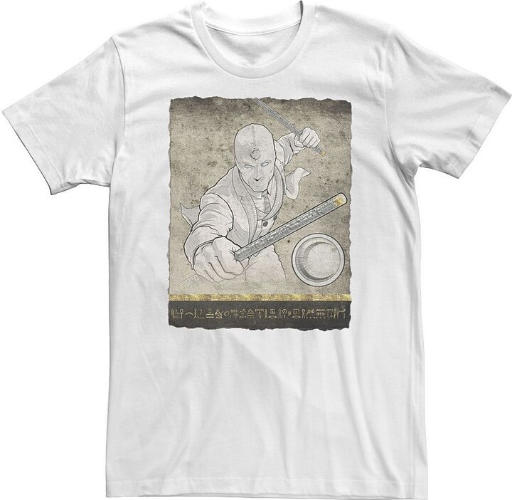 Fragment Big & Tall Marvel Moon Knight Mr Knight Scroll Tee