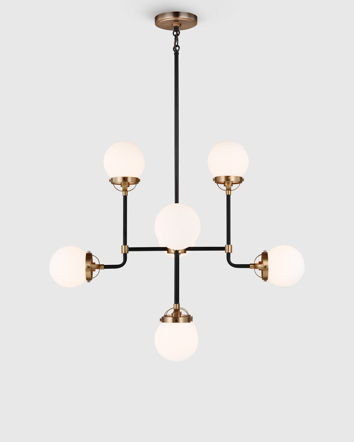 Quince - White Label Quince Globe Steel Chandelier