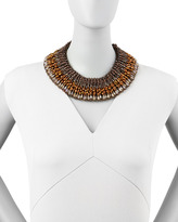 Thumbnail for your product : Nakamol Beaded Crystal Collar Necklace, Bronze/Gray Multi