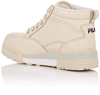 Fila Women's BNY Sole Series: Grunge Leather Ankle Boots - Beige, Tan