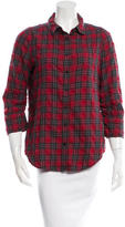 Thumbnail for your product : Elizabeth and James Plaid Button-Up Top