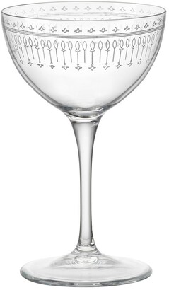 Bormioli Bartender 8Oz Novecento Art Deco Martini Cocktail Glasses (Set Of 6)