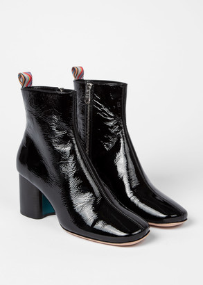 Paul Smith Women's Black Patent Leather 'Moss' Boots