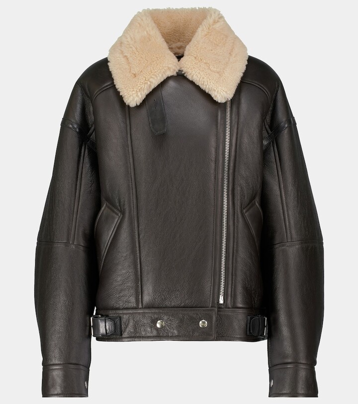 acne shearling jacket mens