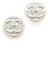 Thumbnail for your product : WGACA What Goes Around Comes Around Vintage Chanel Turn Lock Clip On Earrings