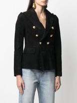 Thumbnail for your product : Tagliatore Double-Breasted Leather Blazer