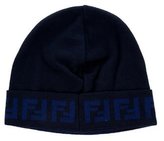 Thumbnail for your product : Fendi Wool Zucca Beanie w/ Tags