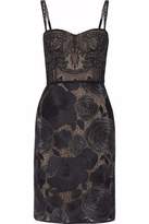 Marchesa Notte Embroidered Tulle Dres 