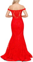 Thumbnail for your product : Xscape Evenings Off the Shoulder Lace Gown