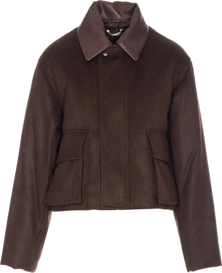 AURALEE Detachable-Collar Padded Jacket