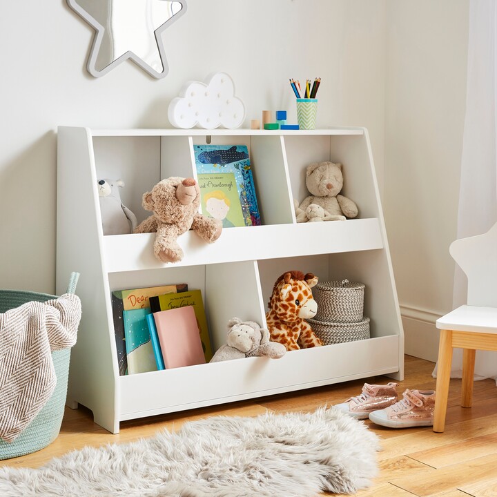 Dunelm Kids Kai Large Toy Storage Shelves, White White ShopStyle - Main Image