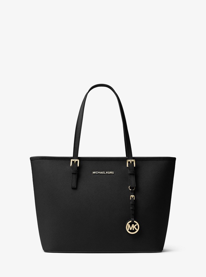 MICHAEL Michael Kors Jet Set Travel Saffiano Leather TopZip Tote Bag ShopStyle