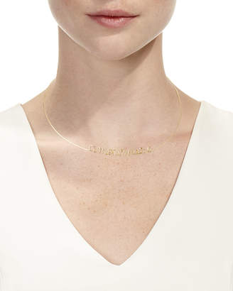Personalized 6-Letter Wire Necklace, Yellow Gold Fill