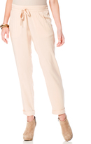 Thumbnail for your product : A Pea in the Pod Isabella Oliver Under Belly Linen Tie Detail Wide Leg Maternity Pants