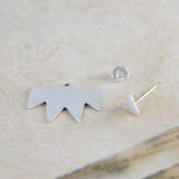 Thumbnail for your product : Otis Jaxon Geometric Zig Zag Sterling Silver Earring Jackets