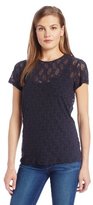 Thumbnail for your product : Only Hearts Club 442 Only Hearts Women's Stretch Lace Boyfriend Pocket Tee Lined