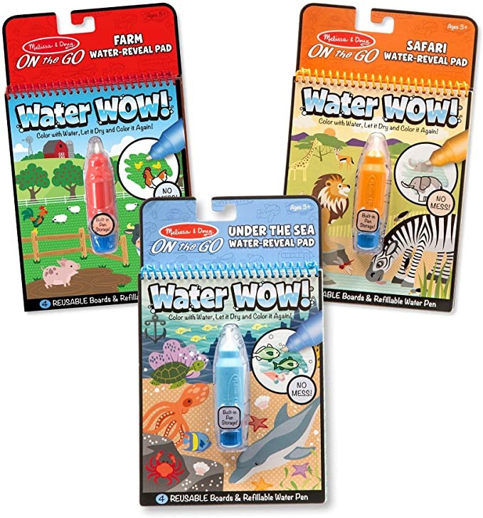 Melissa & Doug Water Wow Bundle: Farm, Safari & Under The Sea