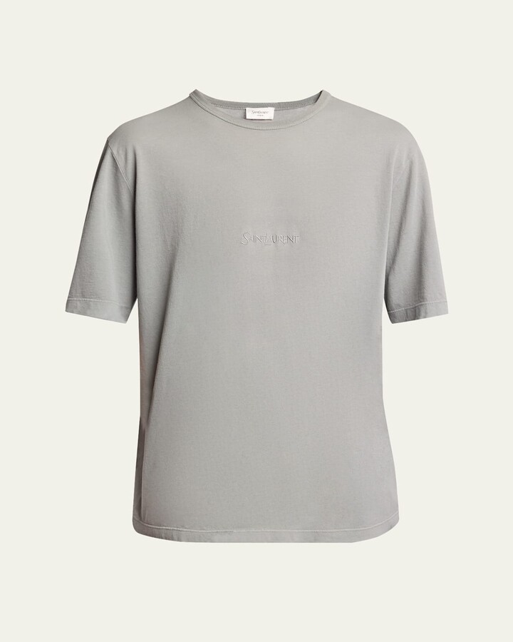 Saint Laurent Men's Basic Logo T-Shirt