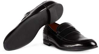 Gucci Leather loafer with Web
