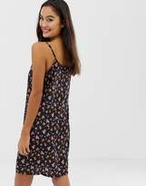 Thumbnail for your product : Noisy May ditsy printed sleeveless cami dress with pockets