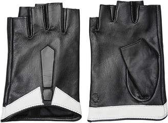 Karl Lagerfeld Paris Fingerless Leather Gloves