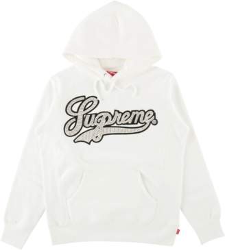 Supreme Leather Script Hooded Sweatshi - 'SS 16' - Off White
