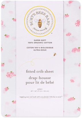 Burt's Bees Floral Garden Organic Cotton BEESNUG Fitted Crib Sheet