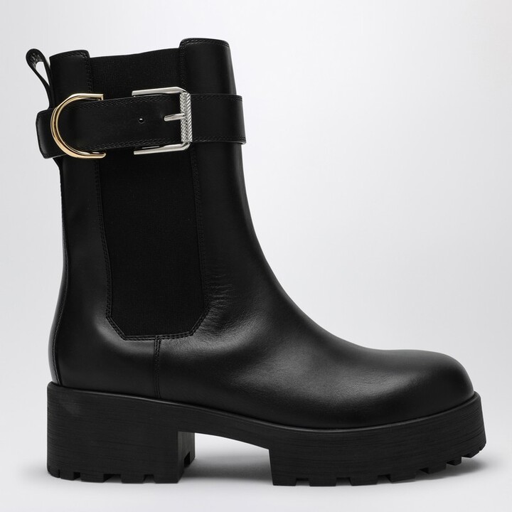 Givenchy Voyou black leather ankle Chelsea boot