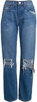 Thumbnail for your product : Brandon Maxwell Boyfriend Ripped Jeans
