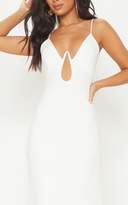 Thumbnail for your product : PrettyLittleThing White V Bar Maxi Dress