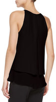 Thumbnail for your product : Theory Falice Layered-Hem Sleeveless Top