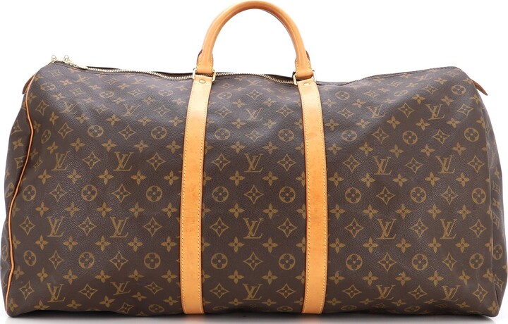 Louis Vuitton MACASSAR KEEPALL 55 ultimate duffle bag for men! 