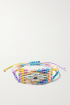 Thumbnail for your product : Diane Kordas Evil Eye Woven Cord, Diamond And Sapphire Bracelet - Blue