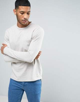 Selected Sweatshirt With Marl Fleck Detail