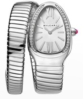 Thumbnail for your product : Bvlgari 35mm Serpenti Tubogas 1-Twirl Watch with Diamonds