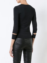 Thumbnail for your product : Helmut Lang cut-out V-neck top