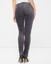 Thumbnail for your product : White House Black Market Curvy Velvet Skimmer Jeans