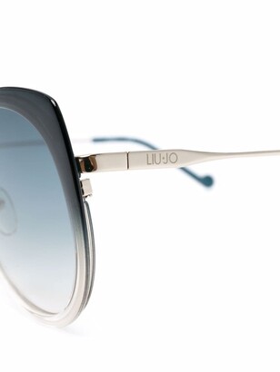 Liu Jo Round-Frame Gradient Sunglasses