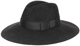 Thumbnail for your product : LITTLE JOE WOMAN Wide Brimmed Felt Fedora Charcoal