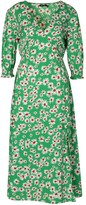 Thumbnail for your product : boohoo Daisy Print V Neck Split Front Midaxi Dress