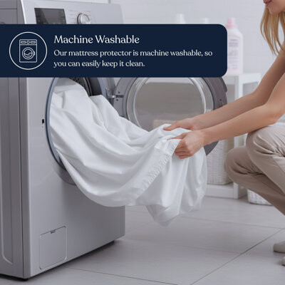 Delara Organic Waterproof Mattress Protector with 300TC GOTS-Certified Organic Cotton Soft Cooling Noiseless & Breathable 19\