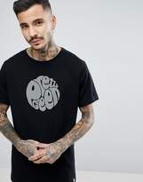 Thumbnail for your product : Pretty Green Short Sleeve Jersey Logo T-Shirt In Black