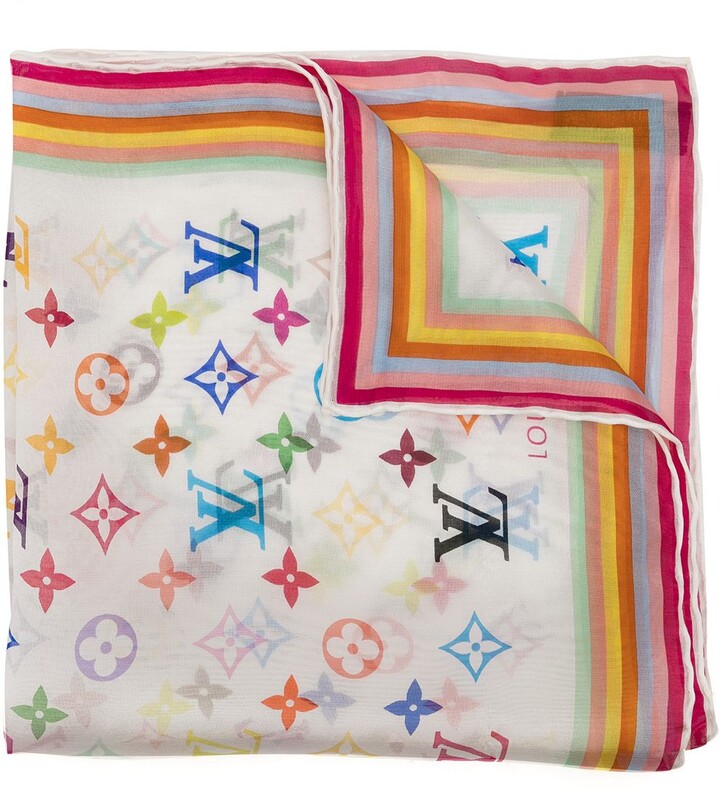 Louis Vuitton 2000s Pre-Owned Monogram Silk Handkerchief - ShopStyle  Scarves & Wraps