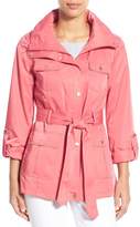 Thumbnail for your product : Ellen Tracy Techno Short Trench Coat (Petite)