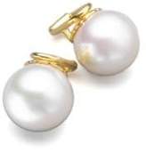 Thumbnail for your product : Majorica 14MM White Organic Pearl Clip-On Earrings