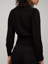Thumbnail for your product : Saint Laurent Satin V Neck Shirt