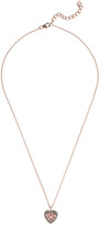 Thumbnail for your product : LATELITA - Diamond Pink Tourmaline Heart Necklace - Rose Gold